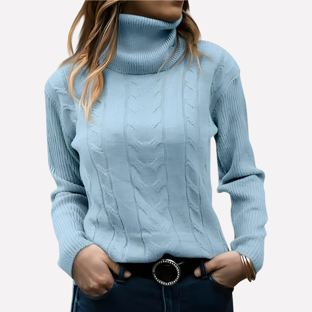 Women's Turtleneck Sweater Relaxed Fit