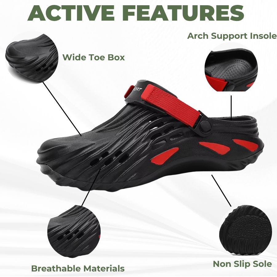 Comfortable Men's Garden Shoes Non-Slip Arch Support Sandals