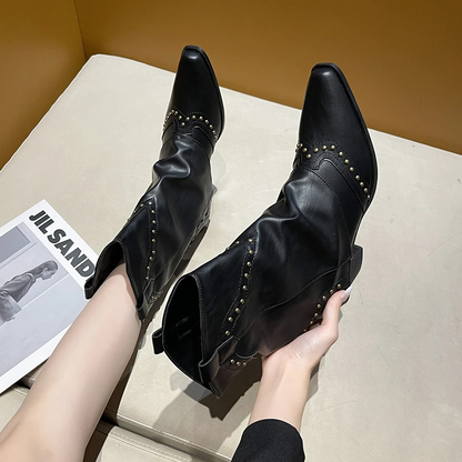 Decorative Embellished Cowboy Boots