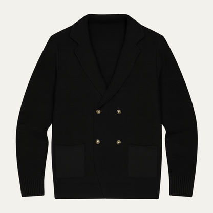 Men's Double Breasted Knit Cardigan - VibreMode
