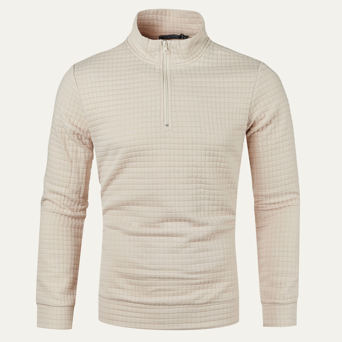 Men's Lightweight Quilted Half Zip Sweater - VibreMode