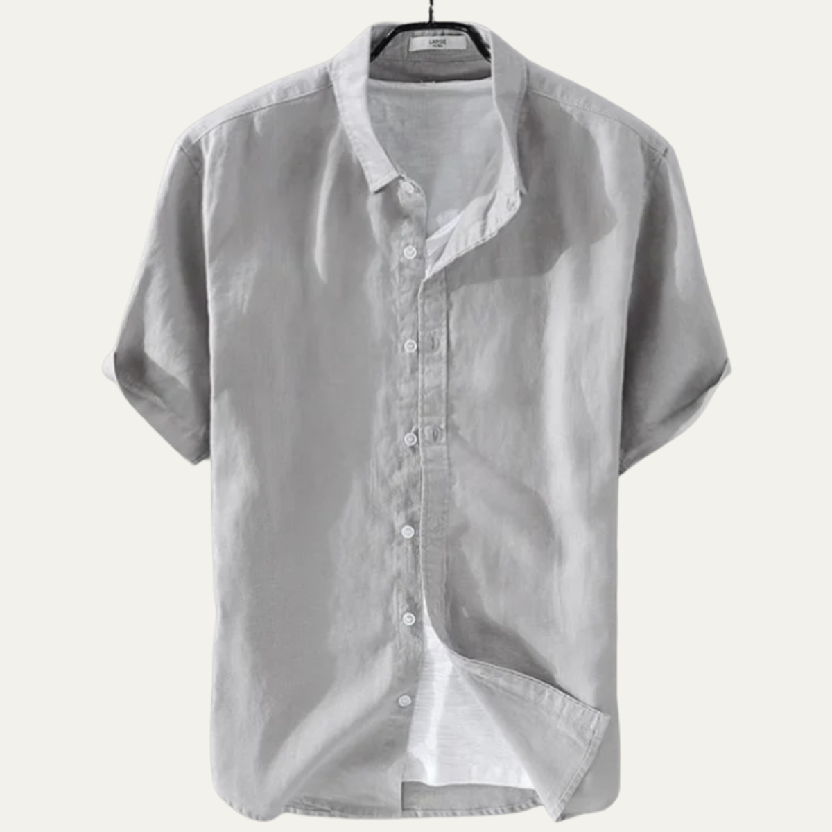 Montland Men's Cotton Linen Shirt Relaxed Fit