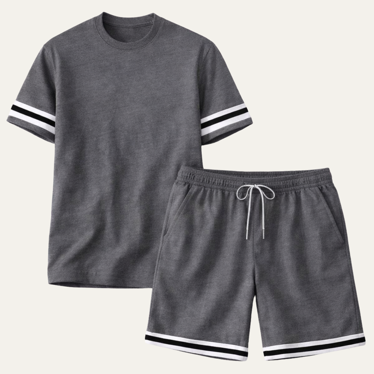Men's Summer T Shirt And Shorts Set - VibreMode
