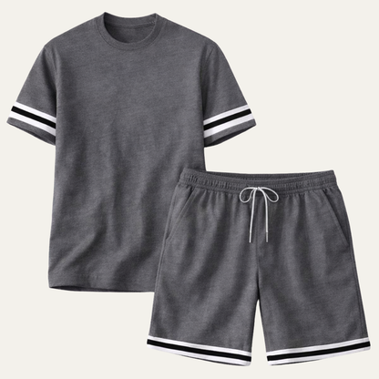 Men's Summer T Shirt And Shorts Set - VibreMode