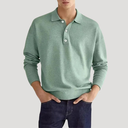 Men's Classic Spring Polo Sweater