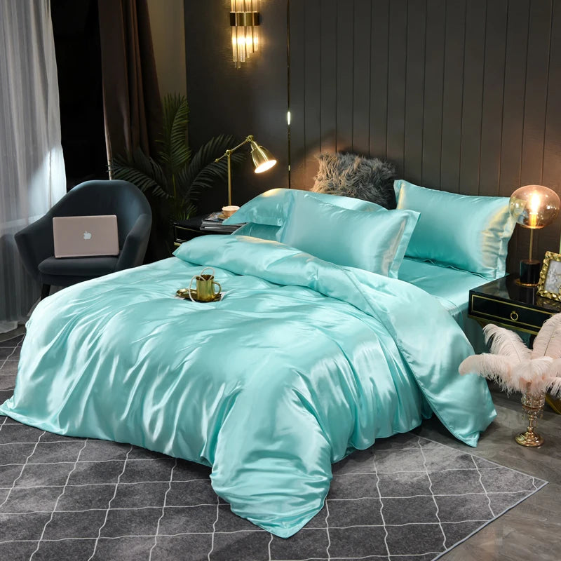 Satin Bedding Set Soft Elegant Design