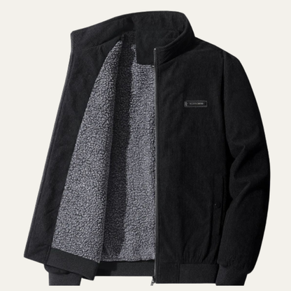 Mens Corduroy Jacket Fleece Lined Modern