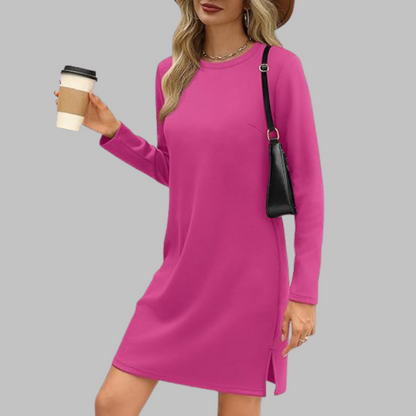 Soft Relaxed Fit Women's Long Sleeve Dress