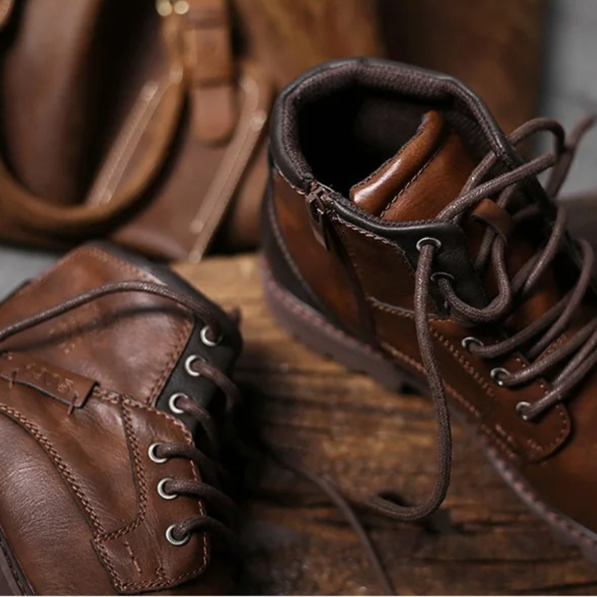 Men's Military Combat Leather Boots