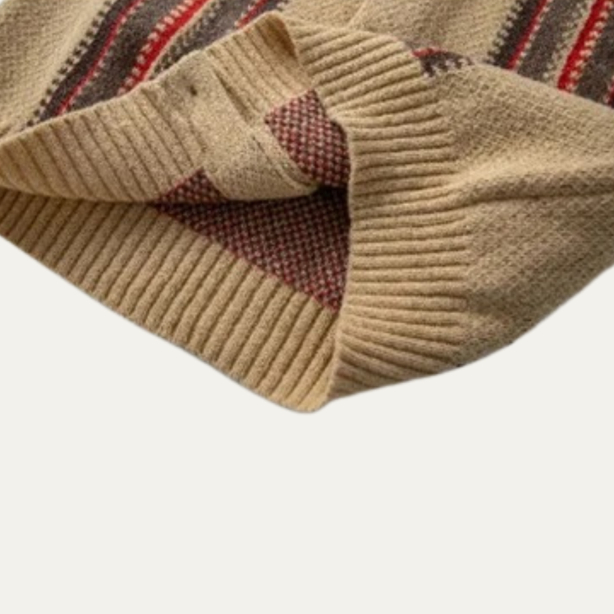 Men's Striped Knit Cardigan Shawl Collar Retro Style
