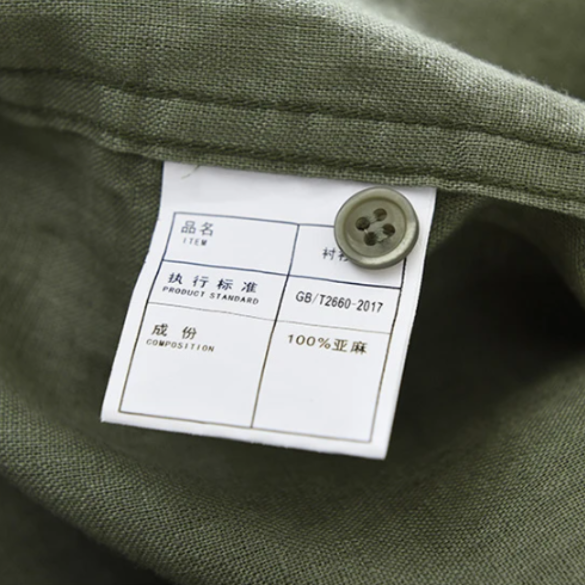 Men's Linen Casual Summer Shirt Green
