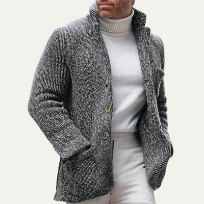 Pemberton Men's Knitted Cardigan Smart Casual Button Up Winter