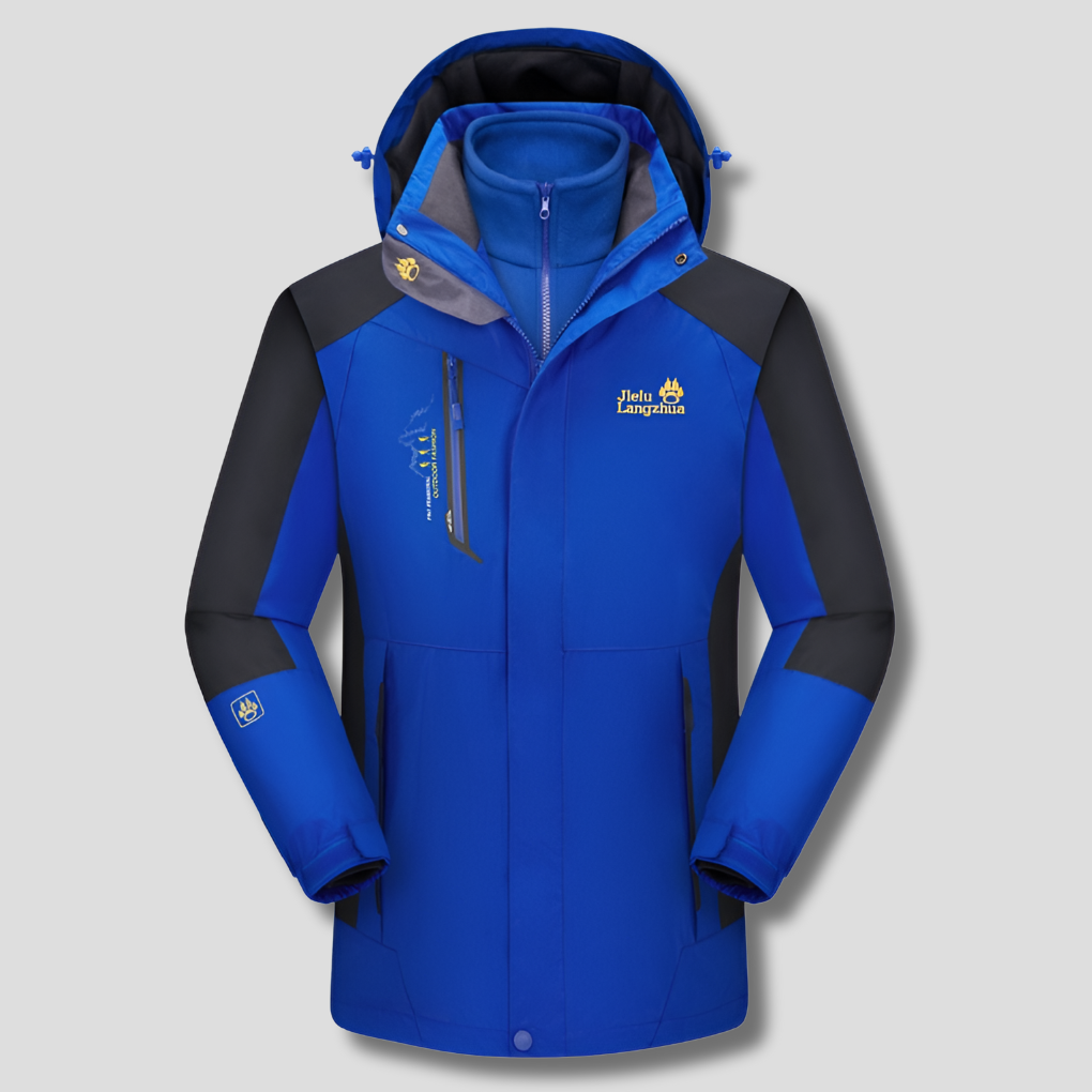 3-In-1 Waterproof Ski Jacket Insulated Winter Coat