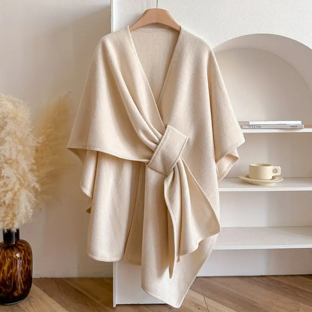 Luxurious Poncho Windproof Shawl Coat Caliboot