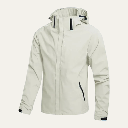 Waterproof Rain Jacket Windproof Hooded Outdoor Shell Coat