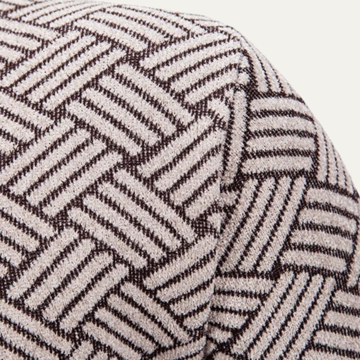 Volterra Men's Knit Jacket Diamond Pattern Stand Collar