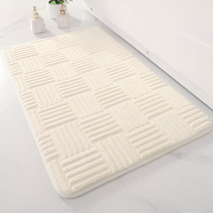 Soft Shaggy Bathroom Rug Ultra Absorbent
