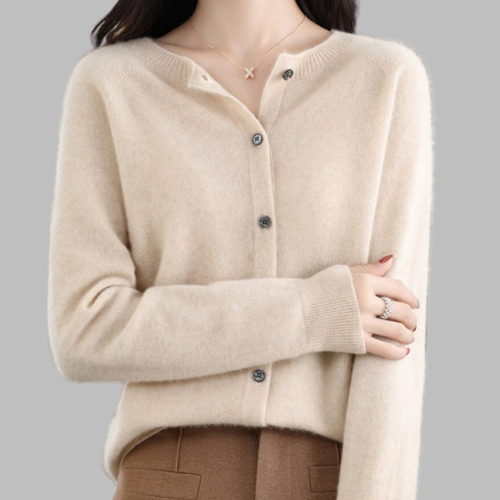 Women's Open Neck Cardigan Sweater