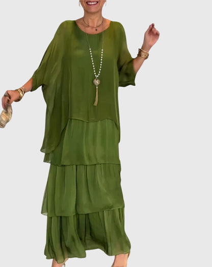 Boho Chic Flowy Maxi Dress for Women