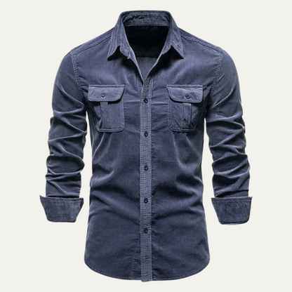 Norwick Men's Corduroy Button Down Shirt