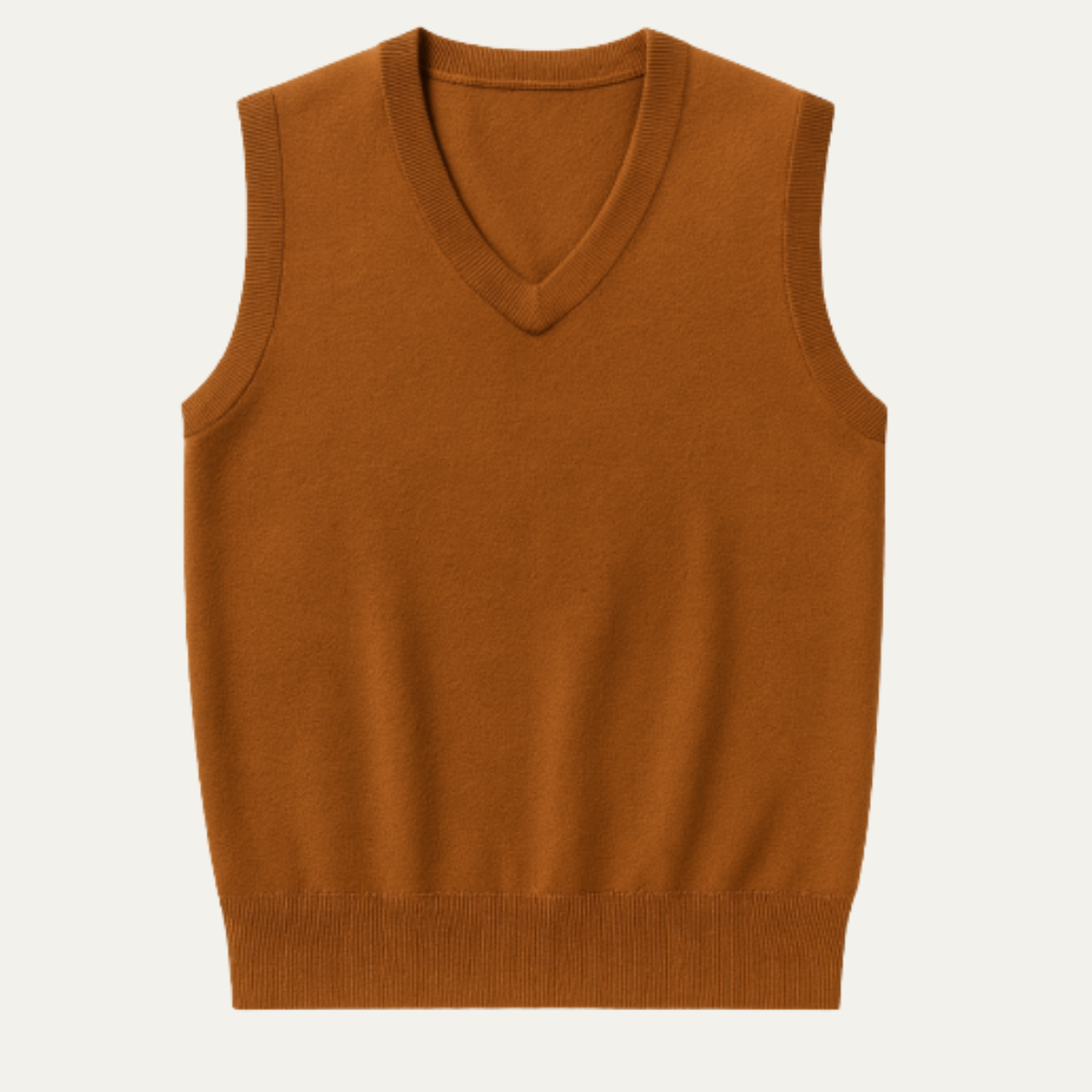 Men's Soft V Neck Knitted Vest Anti Pilling - VibreMode