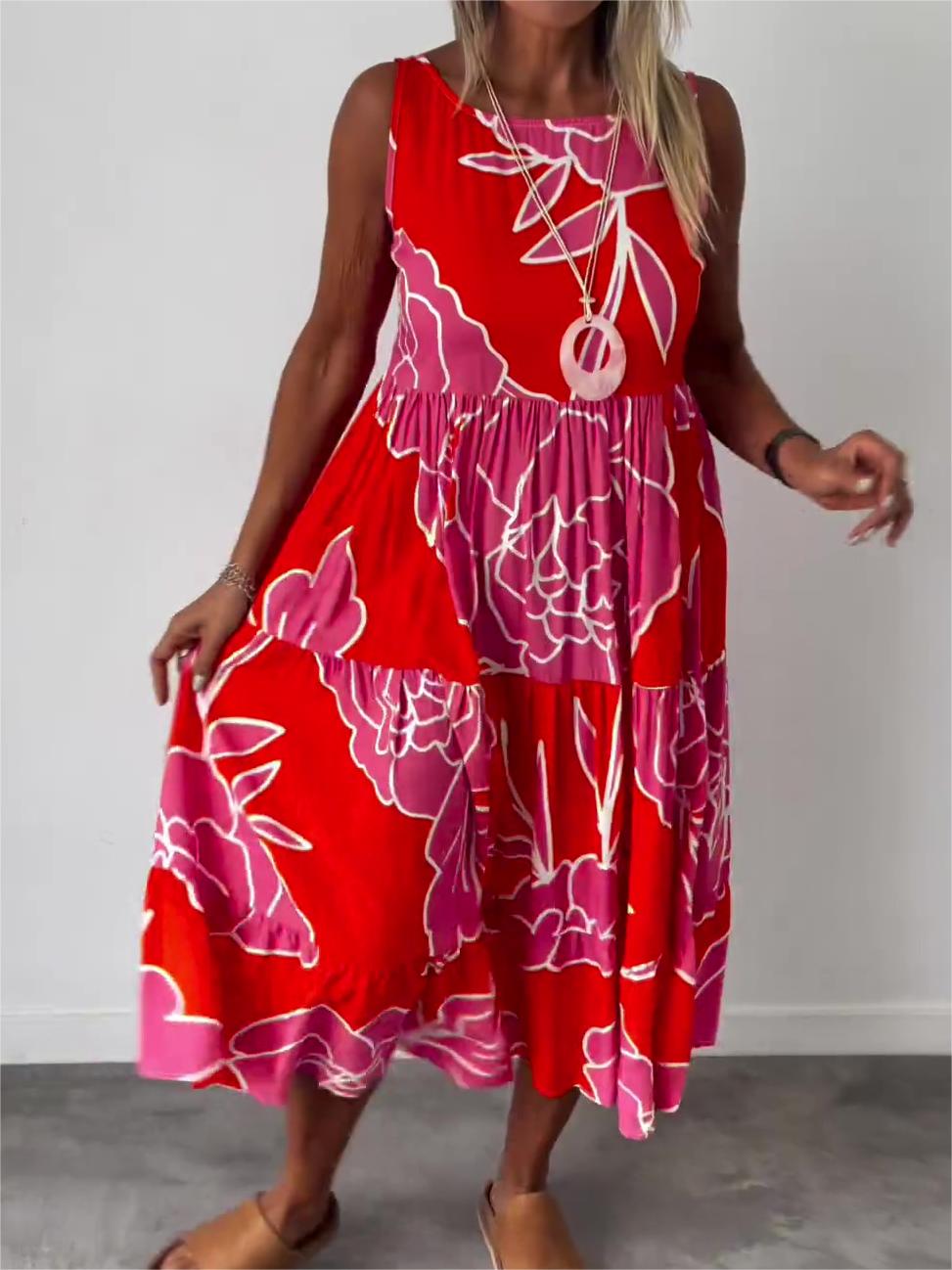 Colorful Garden Party Dress