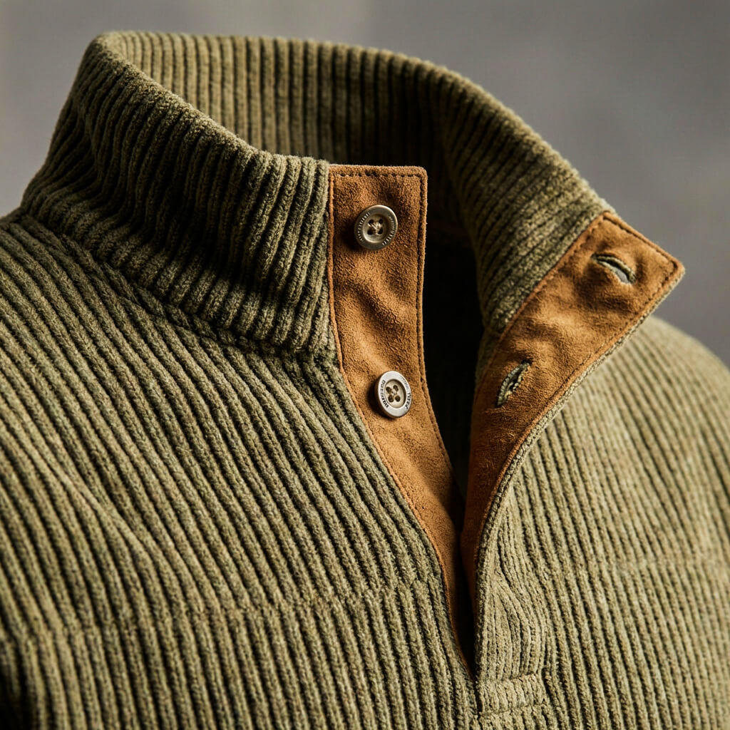 Luxury Textured Button Down Shirt