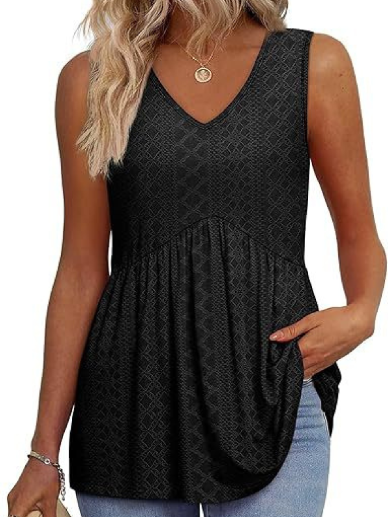 Women's Sleeveless Textured - VibreMode