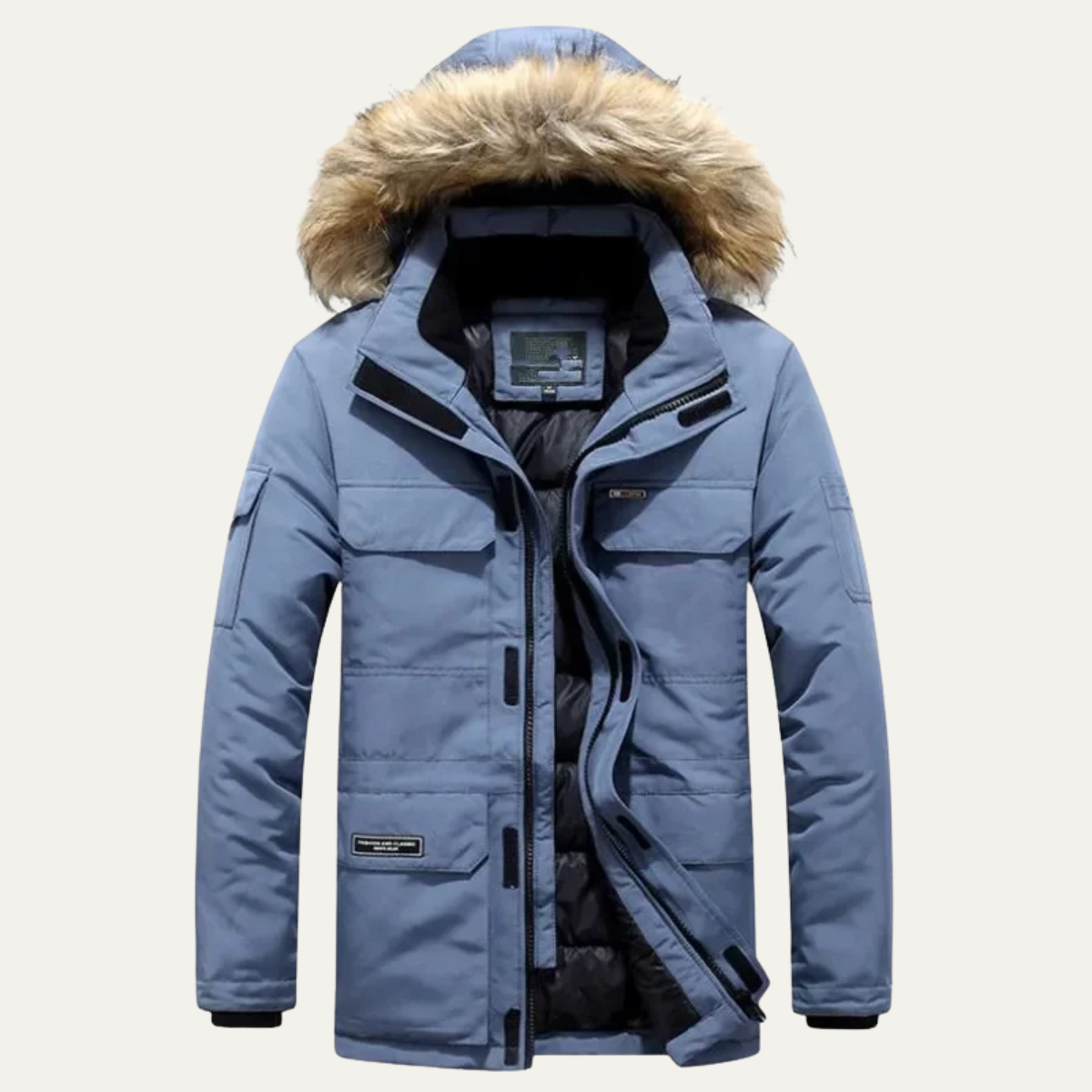 Whitford Men's Hooded Parka Jacket Thick Warm
