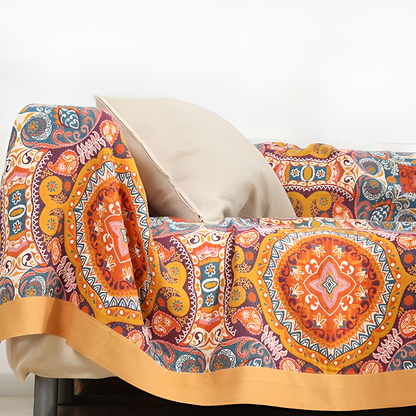 Boho Reversible Throw Blanket