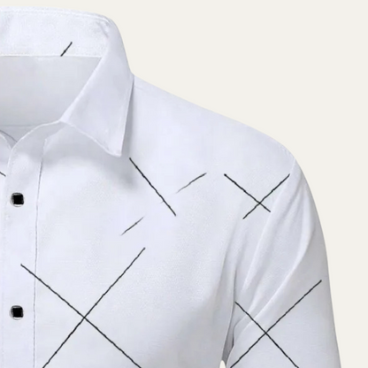 Men's Formal White Button Down Office Shirt Cotton
