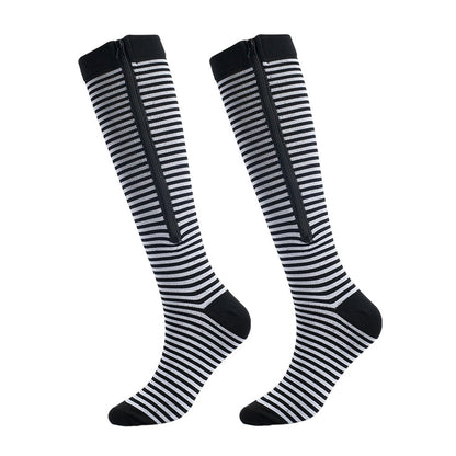 Support Stockings Zipper Comfortable Leg Relief