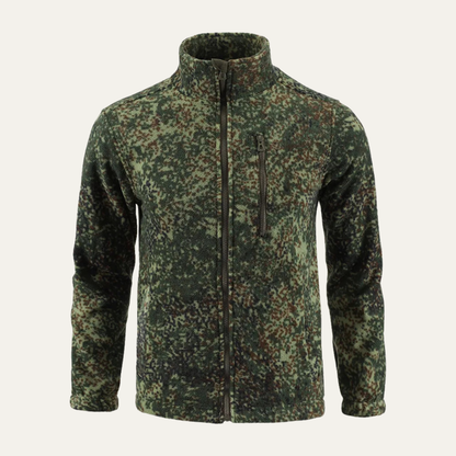 Men's Camouflage Fleece Jacket Warm Zip Up