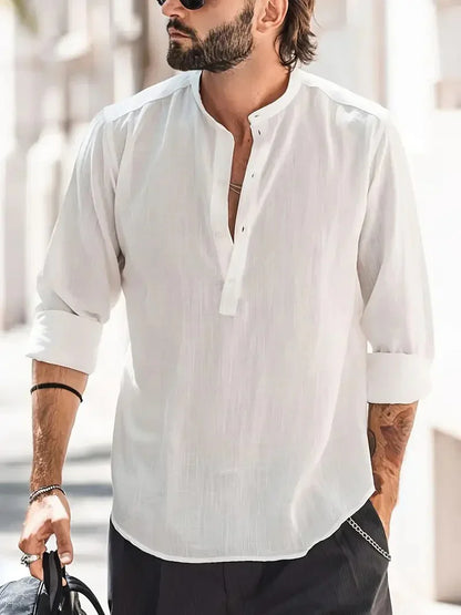 Men's Linen Dress Shirt