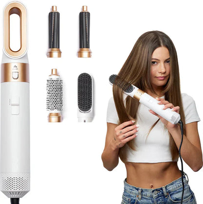 4-In-1 Hair Styler Curl Straighten Brush