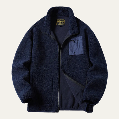 Men's Thick Fleece Zip Up Sweater