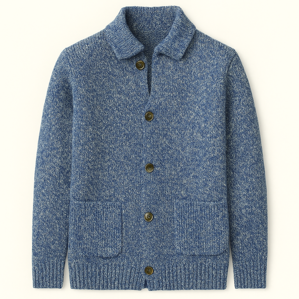 Pemberton Men's Knitted Cardigan Smart Casual Button Up Winter - VibreMode