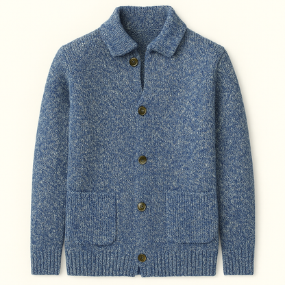 Pemberton Men's Knitted Cardigan Smart Casual Button Up Winter - VibreMode