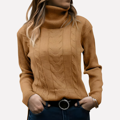 Women's Turtleneck Sweater Relaxed Fit