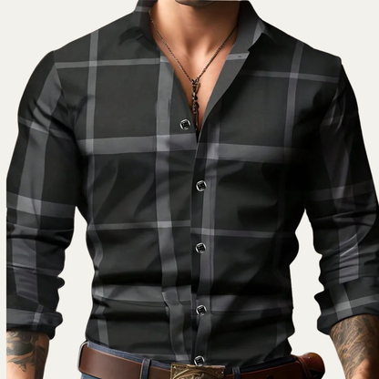Men's Plaid Button Down Shirt