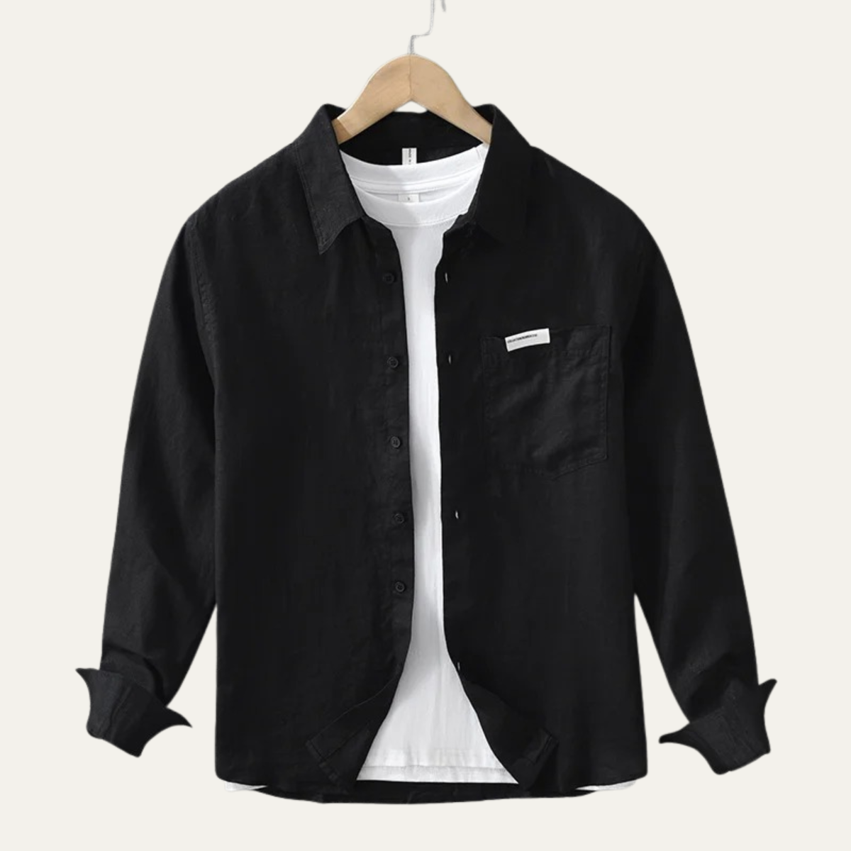 Men's Linen Casual Summer Shirt Green