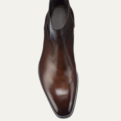 Men's Leather Chelsea Boots Vintage Brown