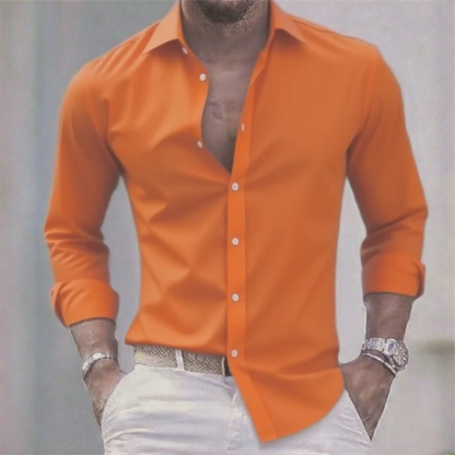 Men's Slim Fit Dress Shirt Stretch Milano