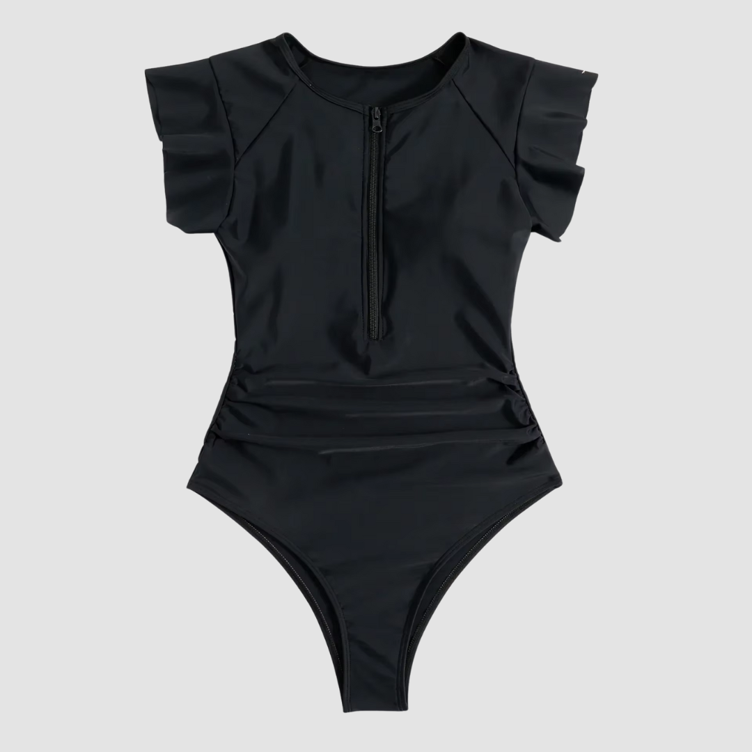 Women's Zipper One Piece Swimsuit - VibreMode