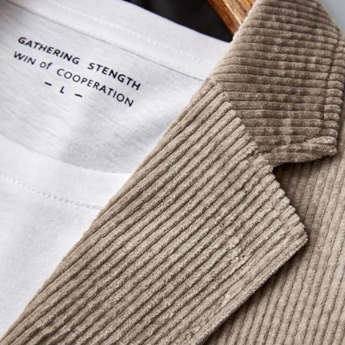 Men's Slim Fit Corduroy Blazer Suit