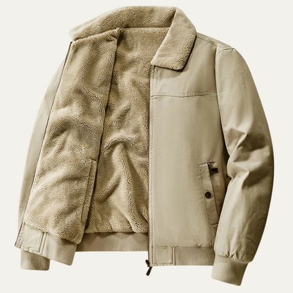 Men's Reversible Bomber Jacket Fleece Lined