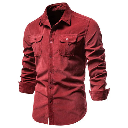 Slim Fit Corduroy Shirt