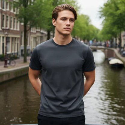 Men's Cotton Crew Neck T Shirt Soft Touch