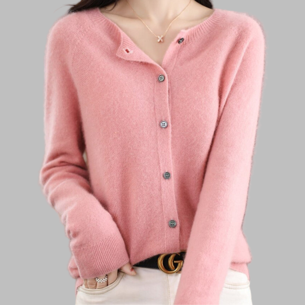 Women's Open Neck Cardigan Sweater
