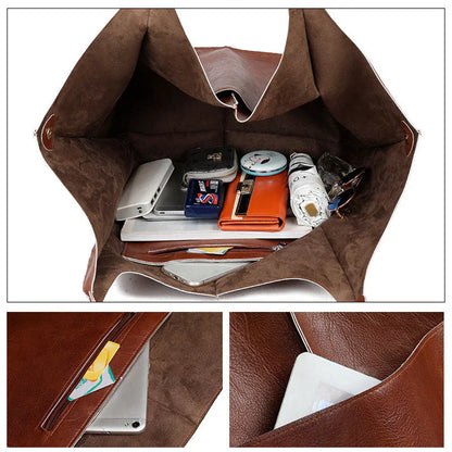 Women's Vintage Leather Shoulder Bag